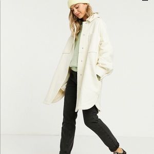 ASOS Longline Twill Shacket